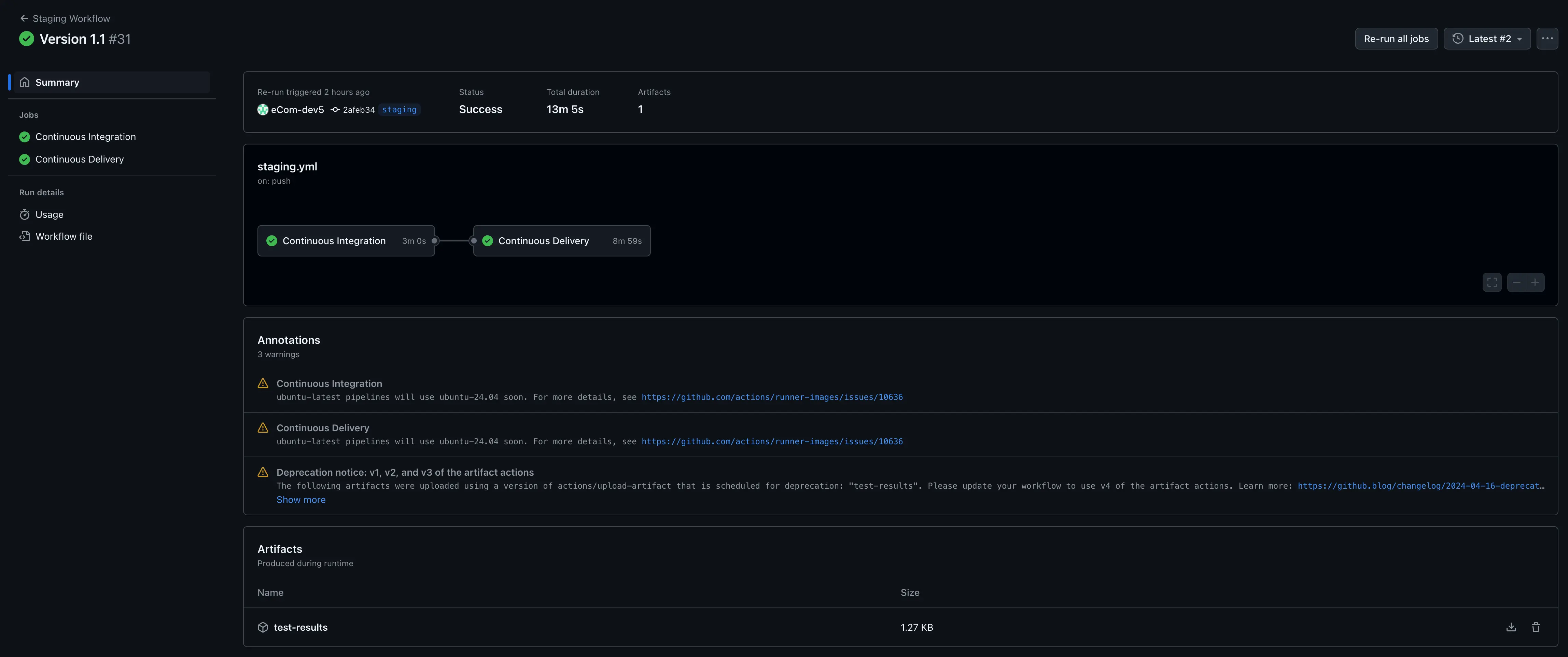 Staging Workflow